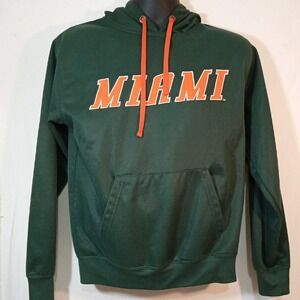 Stadium Athletics Hoodie Sweatshirt Adult Small Green Miami U Long sleeve
